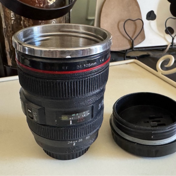 Black Camera Lens Mug - Picture 3 of 3